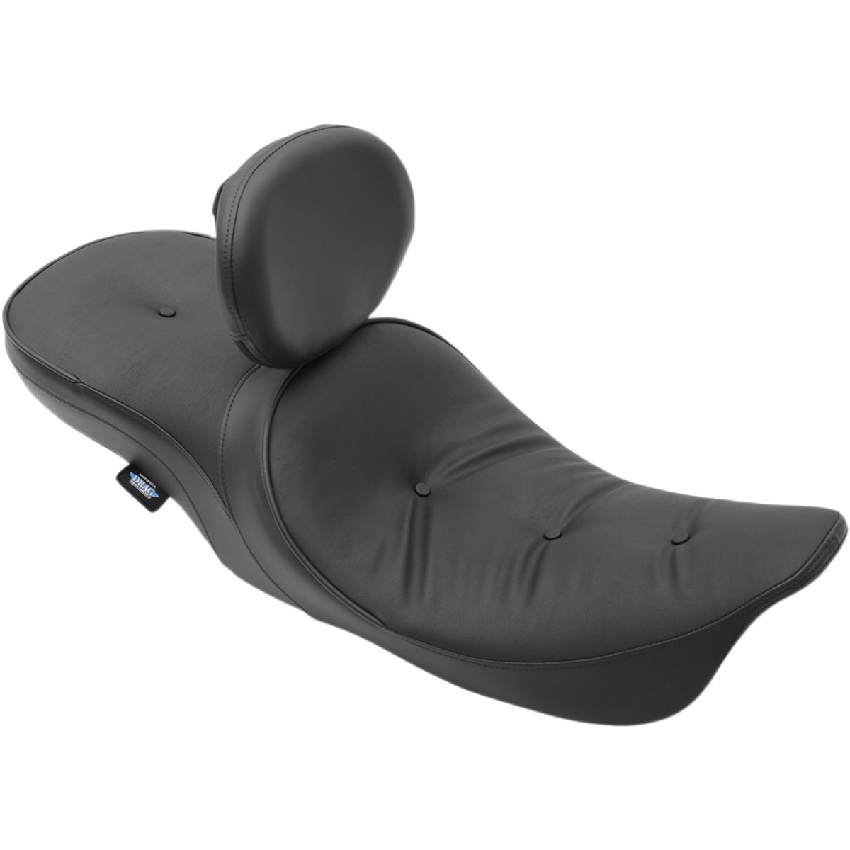 Drag Specialties Seats - Low Touring Seat - Vinyl - Pillow - with Backrest Receiver - FL '99-'07
