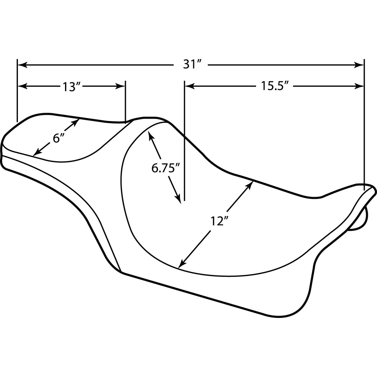Drag Specialties Seats - Predator III Seat - Smooth - FL '08-'23