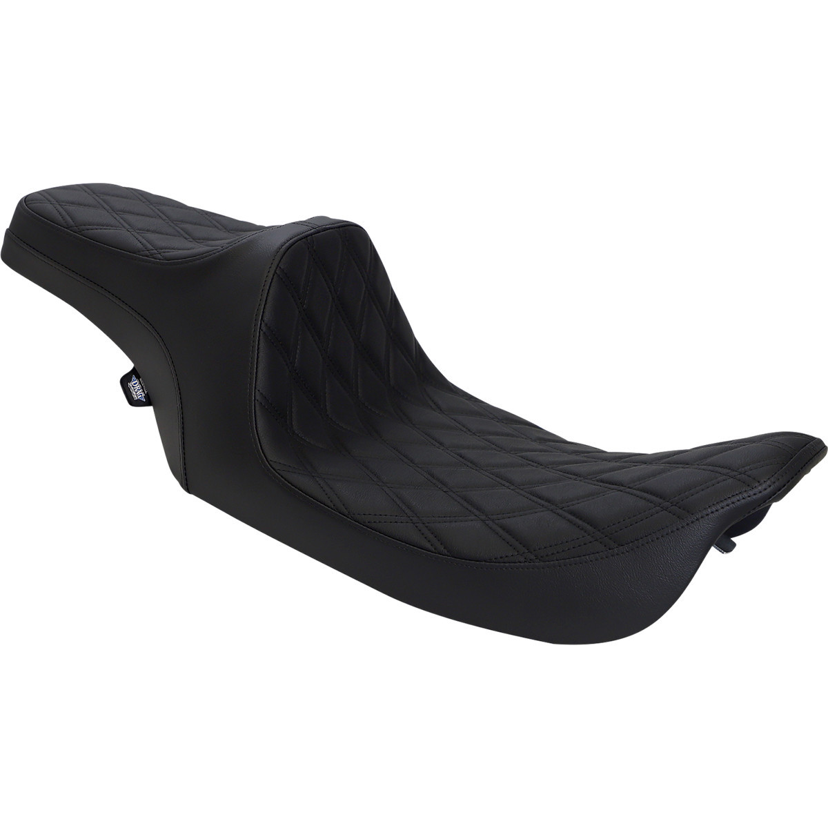 Drag Specialties Seats - Predator III Seat - Double Diamond - Black Stitched - FLHR/FLHX '99-'07