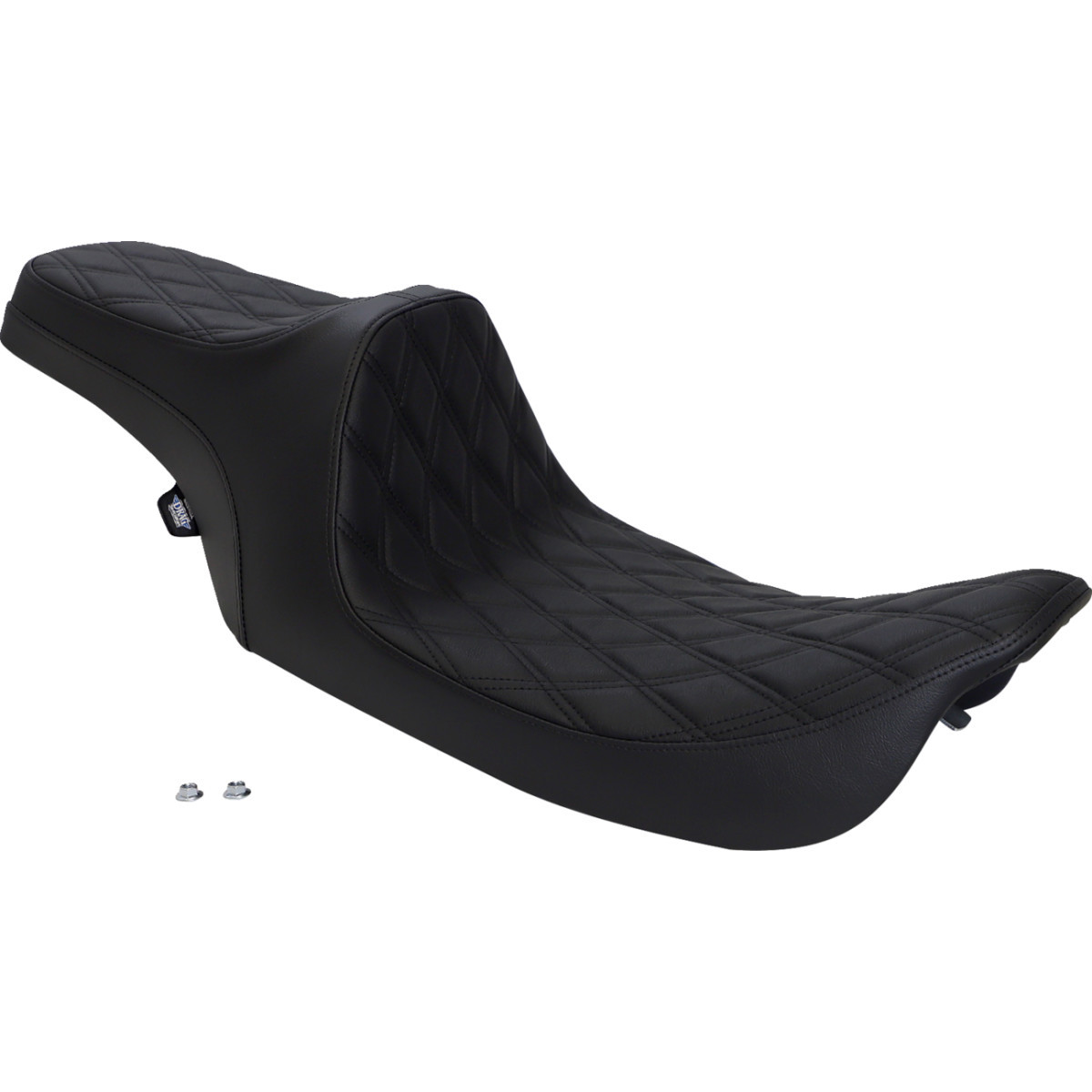 Drag Specialties Seats - Predator III Seat - Double Diamond - Black Stitched - FLHR/FLHX '99-'07