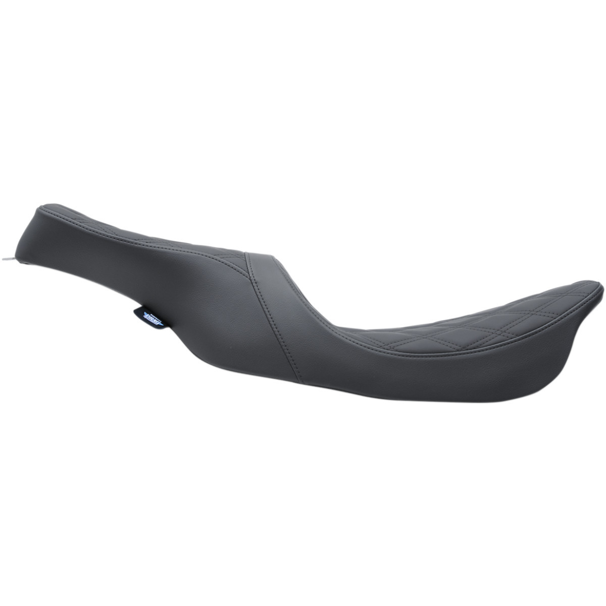 Drag Specialties Seats - Predator 2-Up Seat - Double Diamond - Black Stitching - FL '99-'07