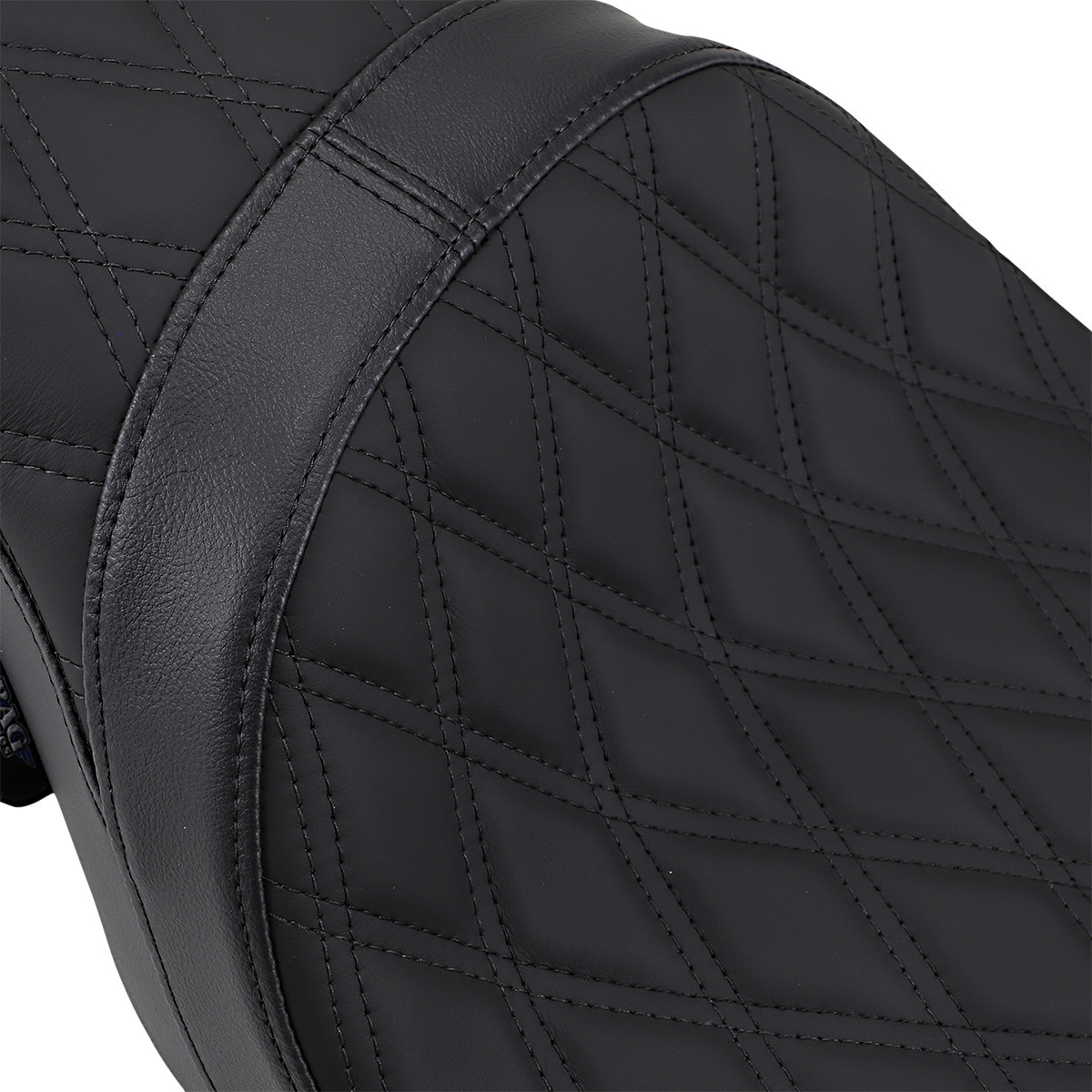 Drag Specialties Seats - Predator 2-Up Seat - Double Diamond - Black Stitching - FL '08-'23