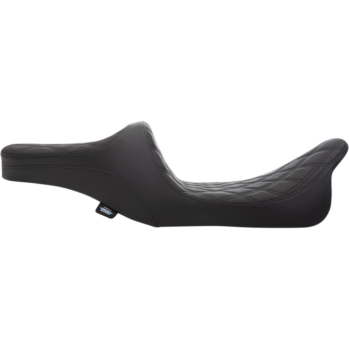 Drag Specialties Seats - Predator III 2-Up Seat - Double Diamond - Black Thread - FL '99-'07
