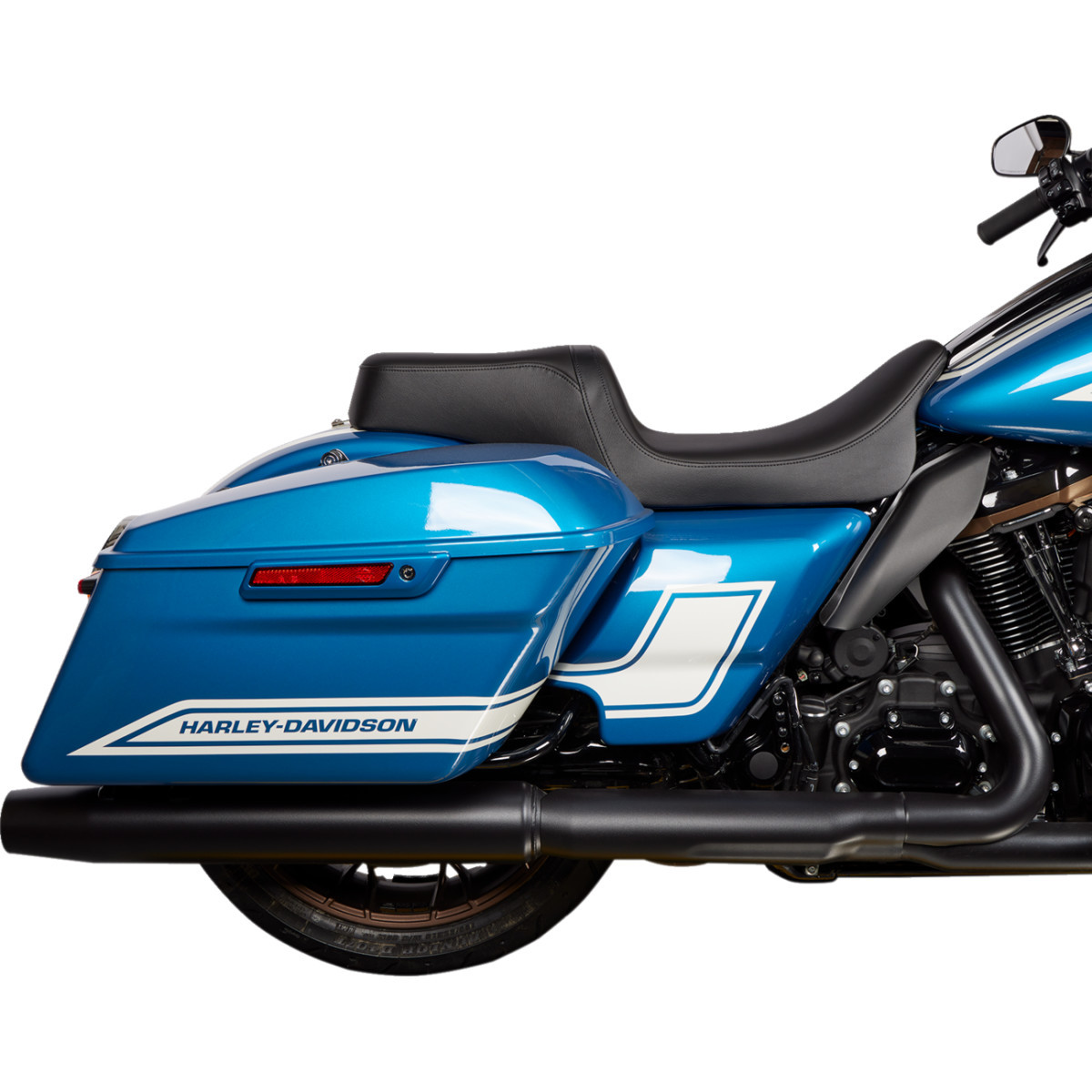 Drag Specialties Seats - Predator 1Up Seat - Solar Leather - Black - Smooth - FLH '08-'23