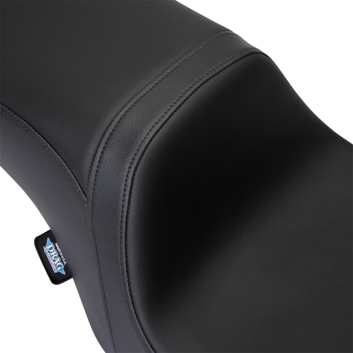 Drag Specialties Seats - Predator 2-Up Seat - Solar Leather - Black - Smooth - w/o Backrest - FL '08-'23