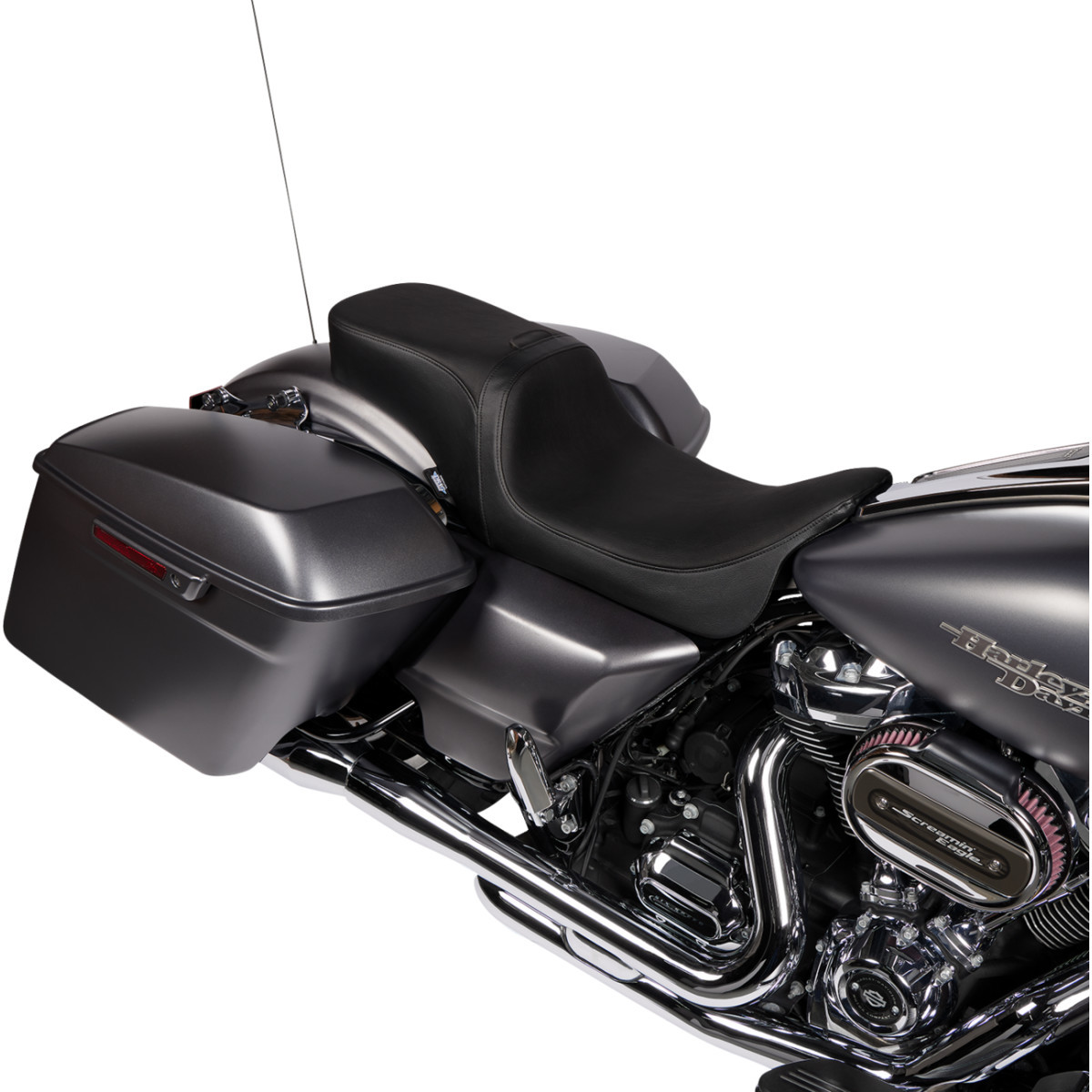 Drag Specialties Seats - Predator 2-Up Seat - Vinyl - Smooth - w/o Backrest - FLH/FLTR '08-'24