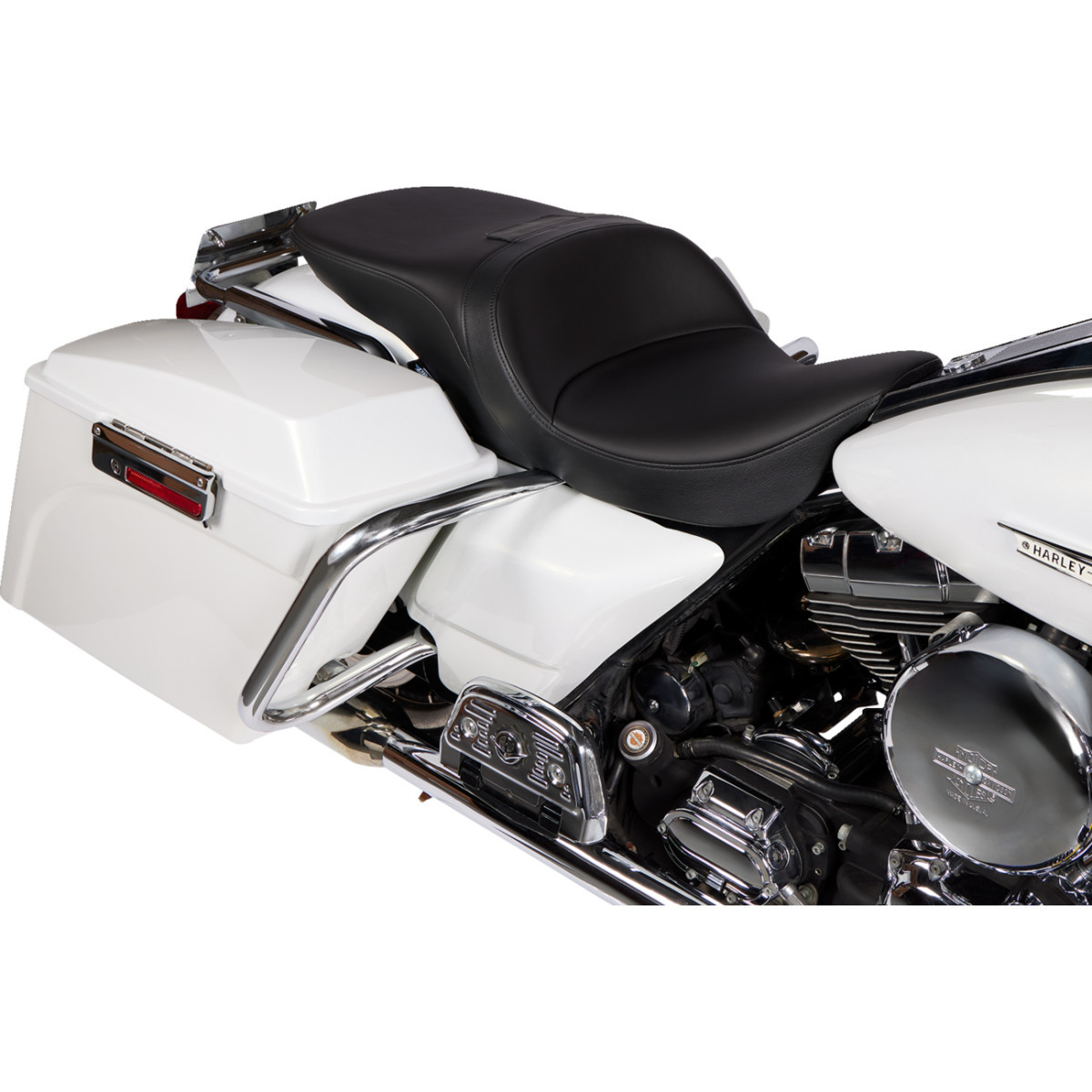 Drag Specialties Seats - Freedom Seat - Solar Leather - Black - FLH '97-'07