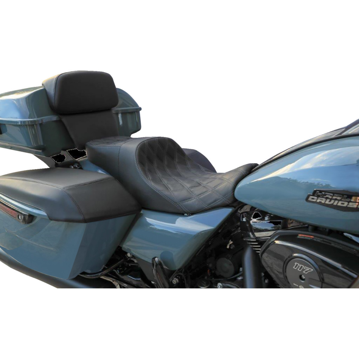Danny Gray #FA-DGE-0332 - Weekday™ 2-Up Seat - Double Diamond - Gray Stitch - FL '23-'24