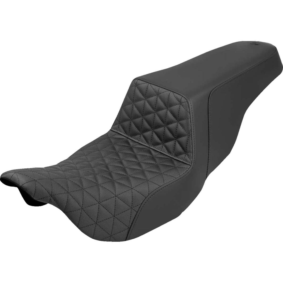 Saddlemen #808-07B-179 - Step-Up Seat - Tri-Gripper - Black - FLH/FLT '08-'24