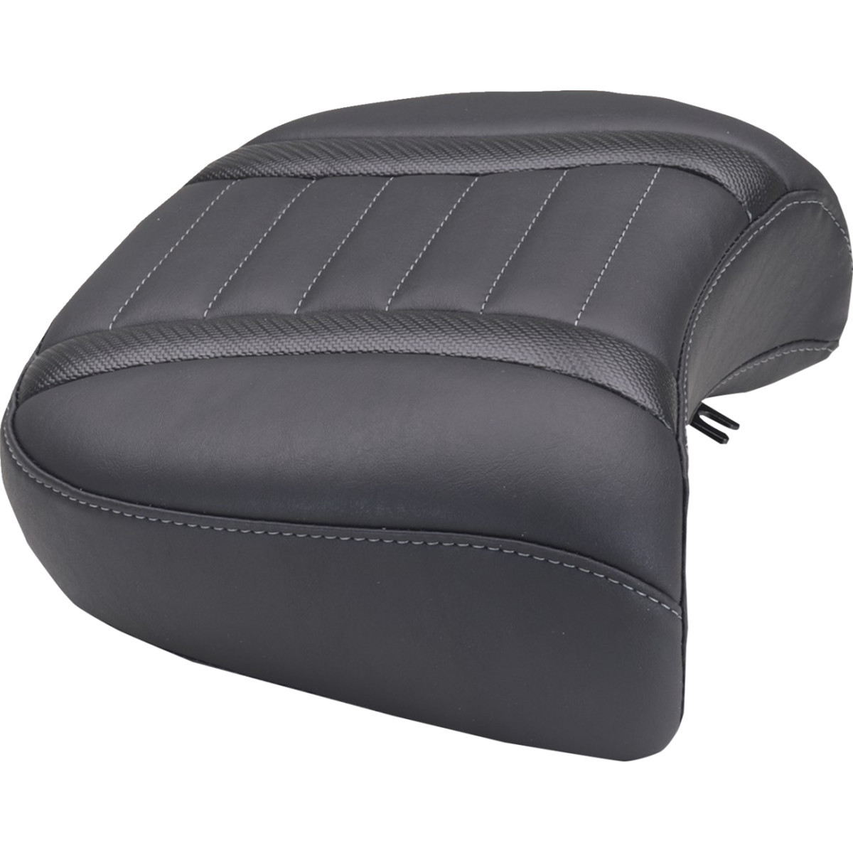 Mustang #88420GM - Deluxe Passenger Seat - Wide - Gunmetal Stitch - FLT/FLH '23-'25