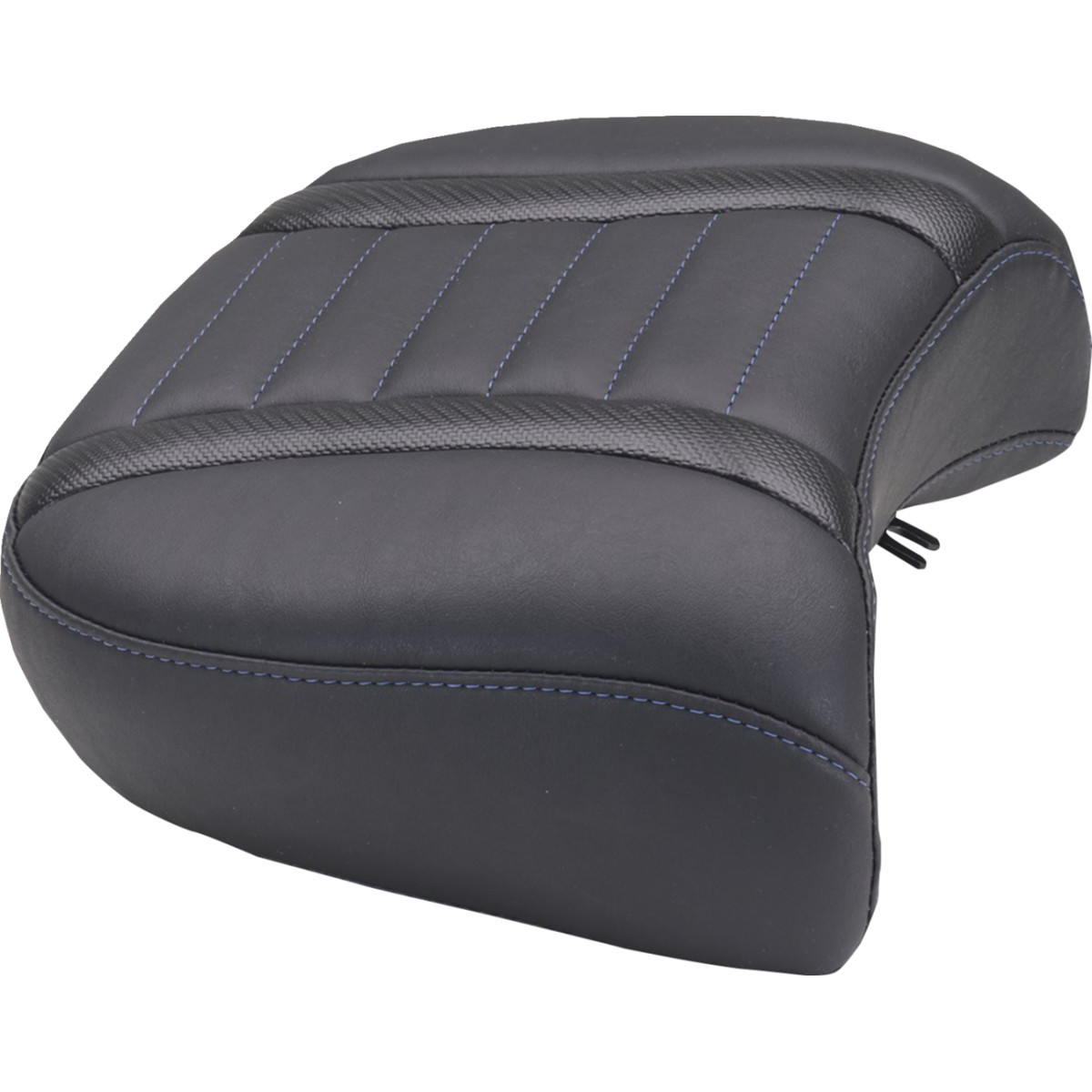 Mustang #88420SB - Deluxe Passenger Seat - Wide - Sky Blue Stitch - FLT/FLH '23-'25