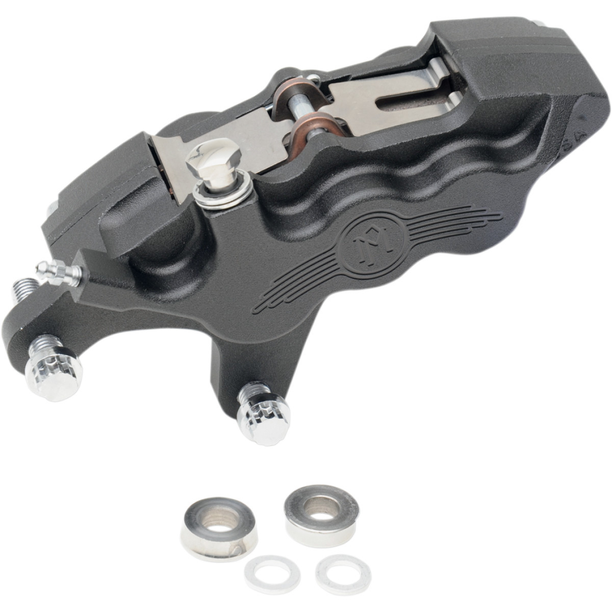 Performance Machine (PM) #0051-2915-SMB - 6 Piston Caliper - 11.5" - Left - Black Ops