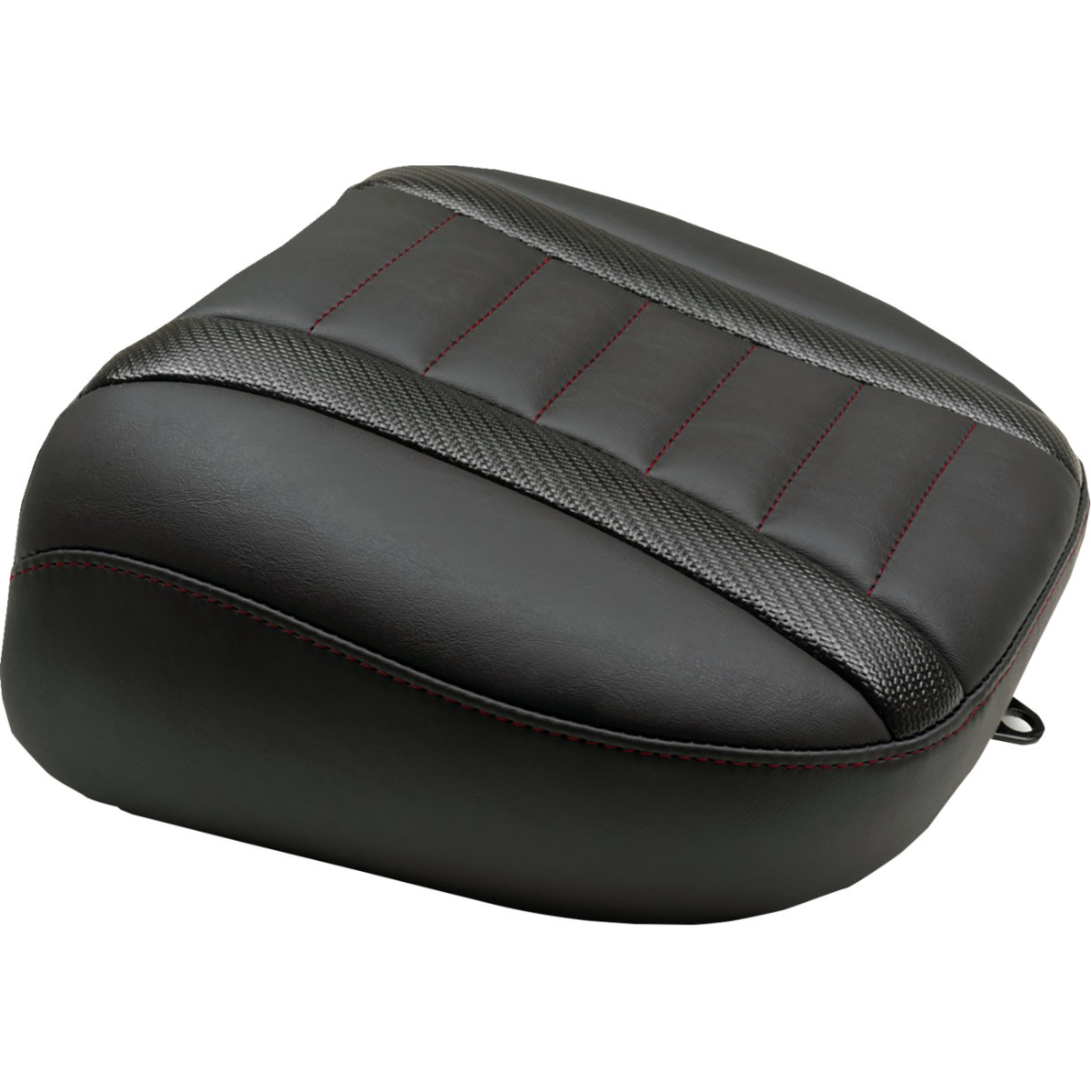 Mustang #88402DC - Deluxe Touring Passenger Seat - Dark Cherry Stitch - FLT/FLH '23-'25