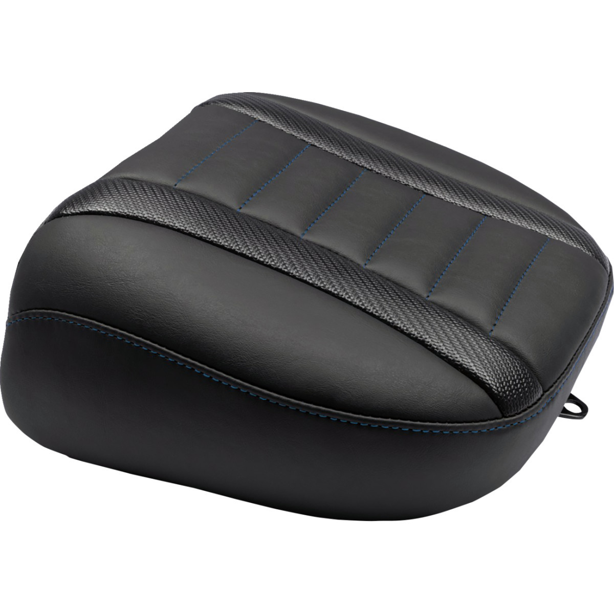 Mustang #88402SB - Deluxe Touring Passenger Seat - Sky Blue Stitch - FLT/FLH '23-'25