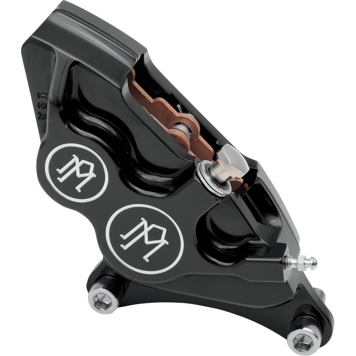 Performance Machine (PM) #0053-2915-BM - 4-Piston Caliper - Front Left - Contrast Cut™ - 11.5"