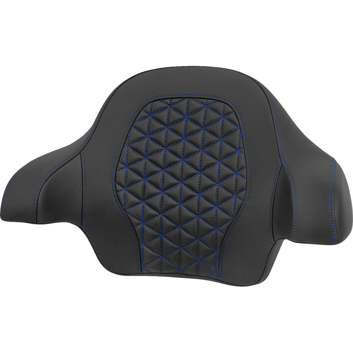 Saddlemen #814-07-21101 - Tour-Pak® Passenger Pad - Tri-Gripper - Blue Stitch - FLH/FLT '14-'25