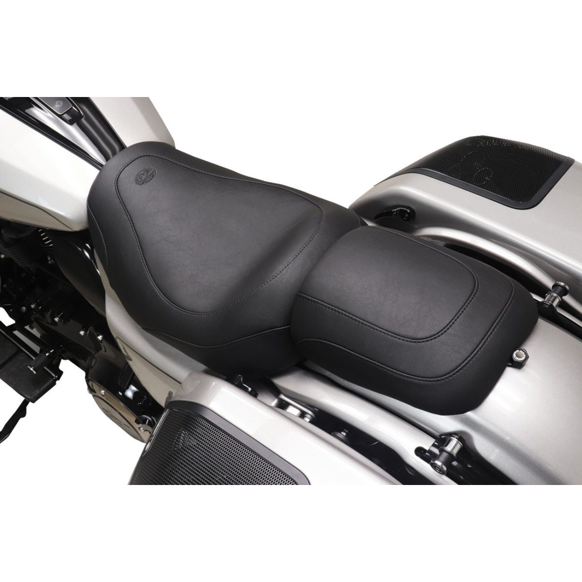 Mustang #88612 - Padded Passenger Cowl - Black - Smooth - FLH/FLT '23-'25