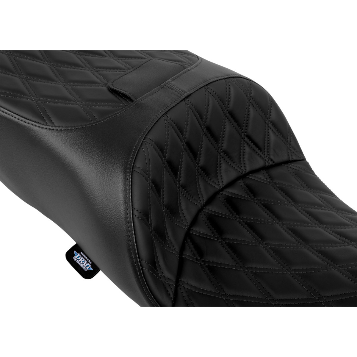 Drag Specialties Seats - Freedom Seat - Solar Leather - Double Diamond Black Stitch - FLRT/FLTRT '15-'25