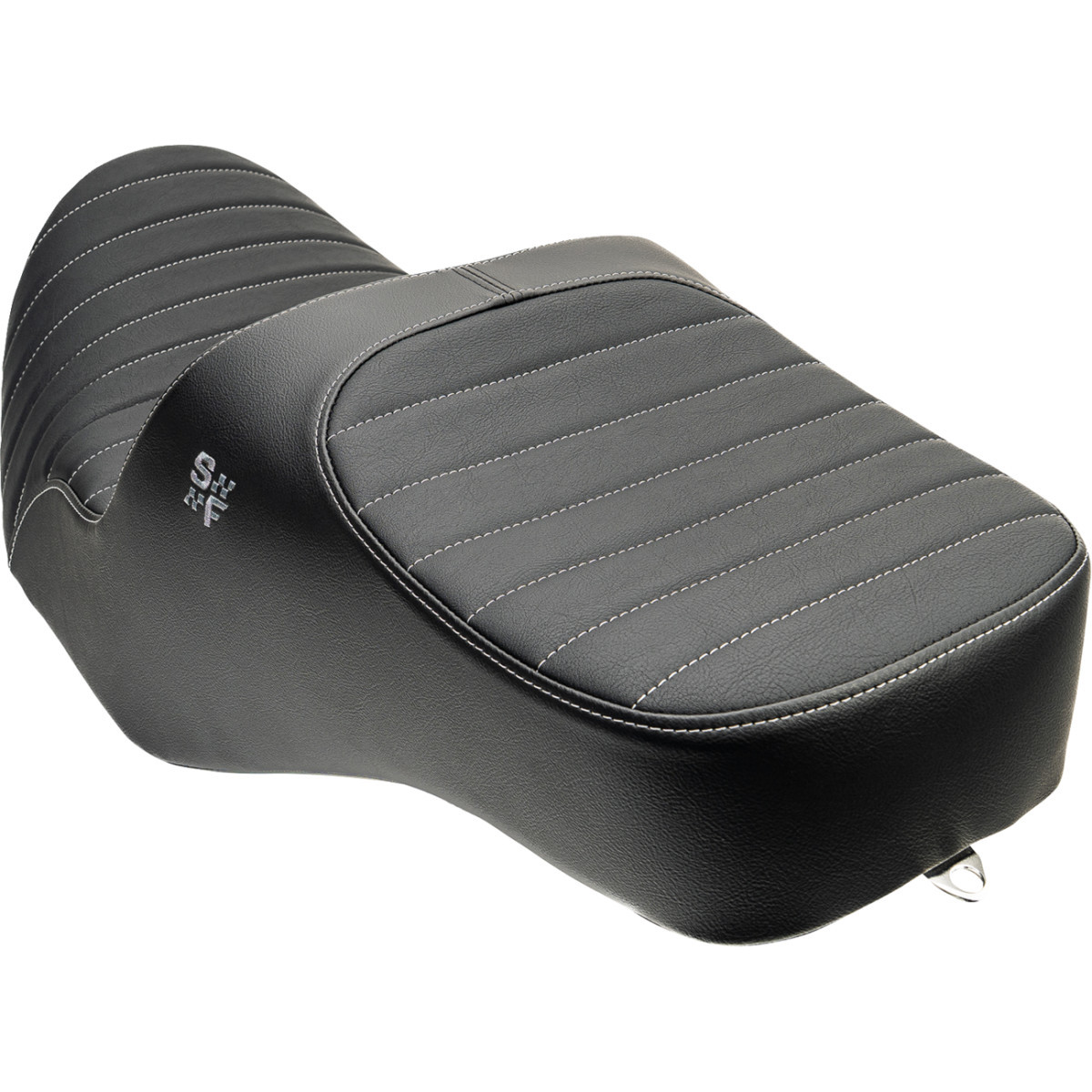 Slyfox #4729B - Chariot Seat - Silver Classic Stitch - Silver Logo - FLH/FLT '23.5-'26