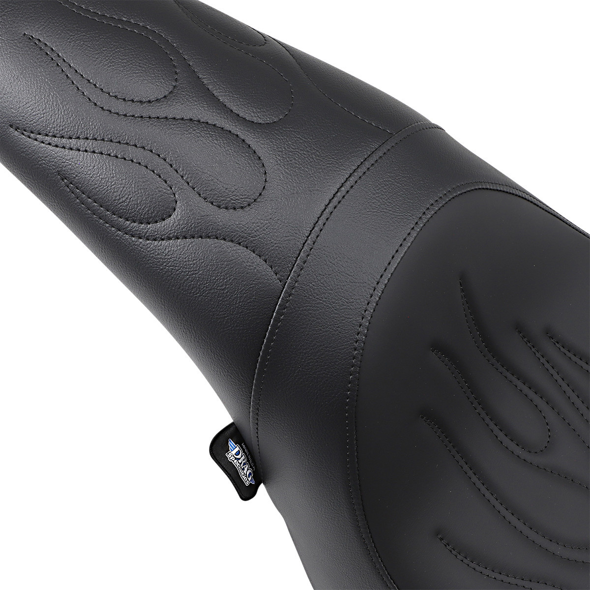 Drag Specialties Seats - Predator Seat - Black - Flame Stitched - FL/FX '06-'17