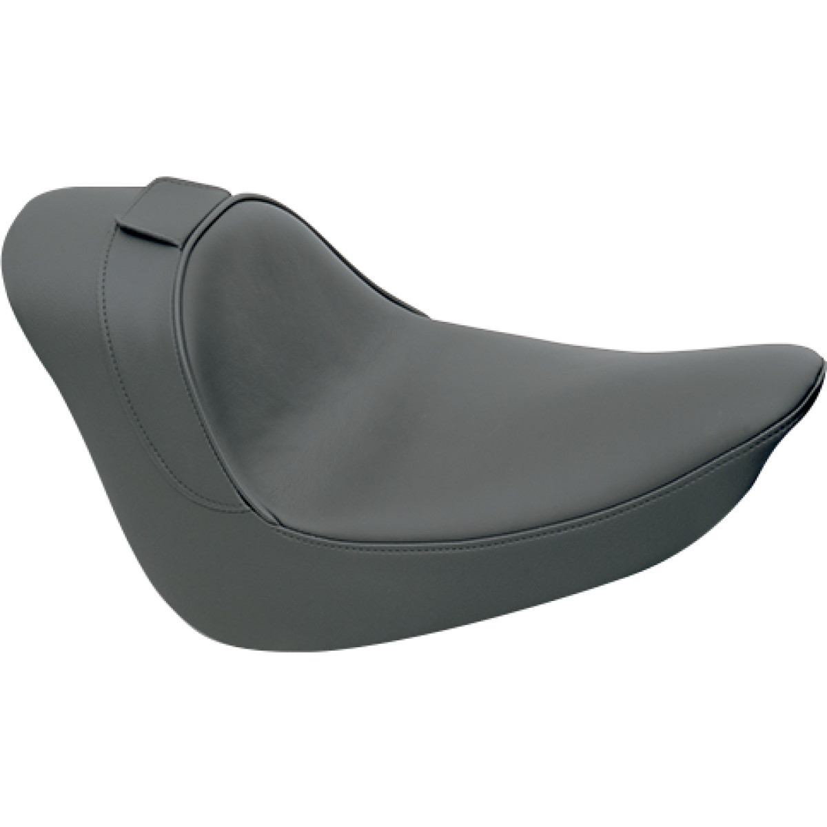 Drag Specialties Seats - Solo Seat - Smooth - Driver Backrest - FL/FX '06-'17