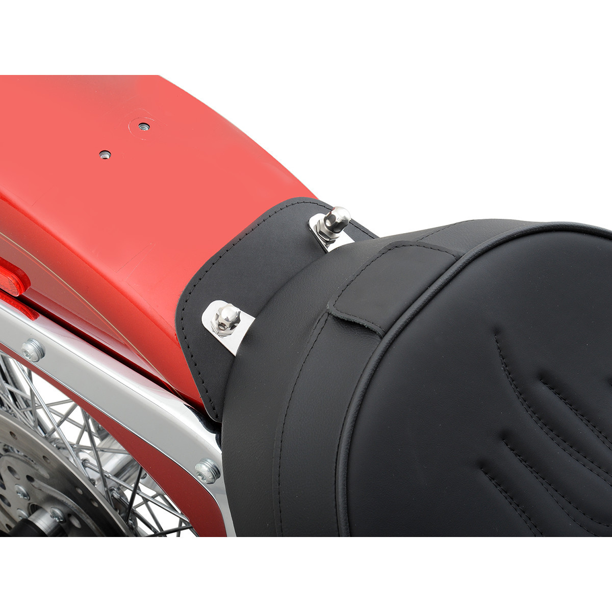 Drag Specialties Seats - Solo Seat - Smooth - Backrest - FLST '00-'17