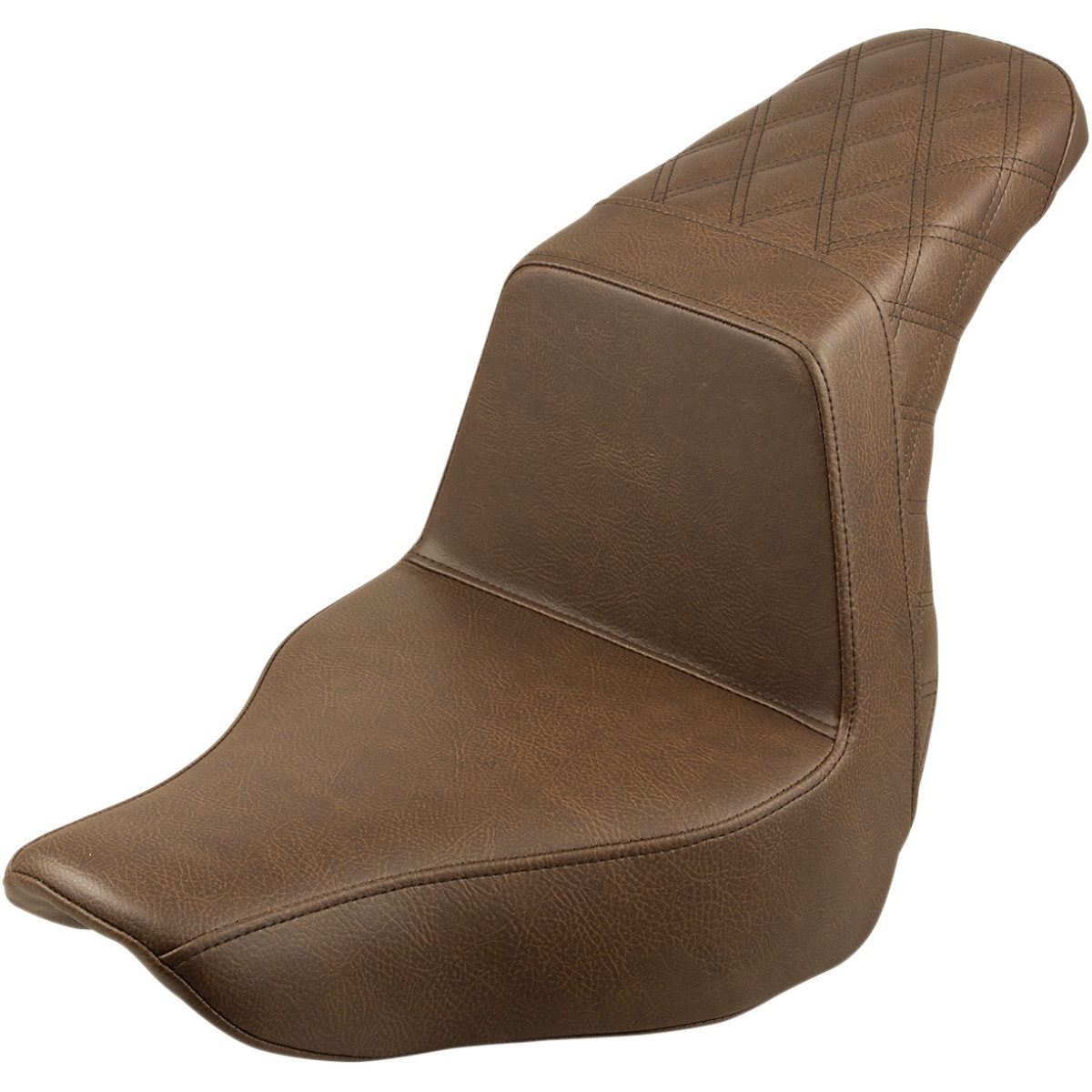 Saddlemen #818-29-173BR - Step-Up Seat - Rear Lattice Stitch - Brown