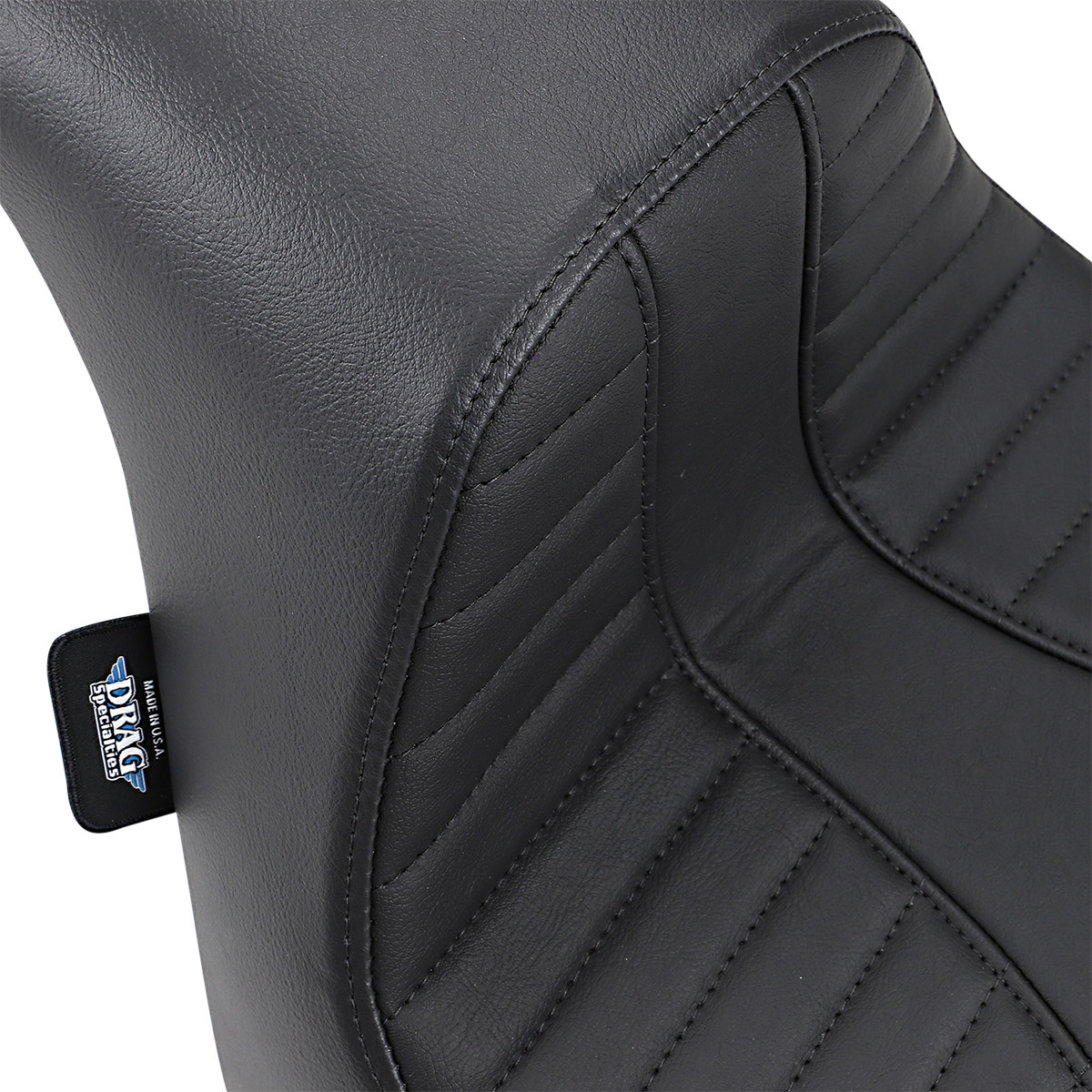 Drag Specialties Seats - EZ-Solo Seat - Scorpion Stitch - Vinyl - FXFB/S '18-'22