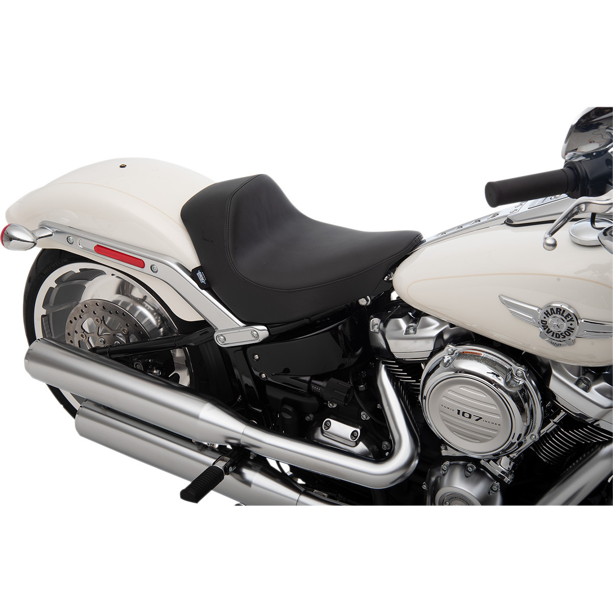 Drag Specialties Seats - EZ-Solo Seat - Smooth - Solar-Reflective Leather - FLFB/S '18-'22