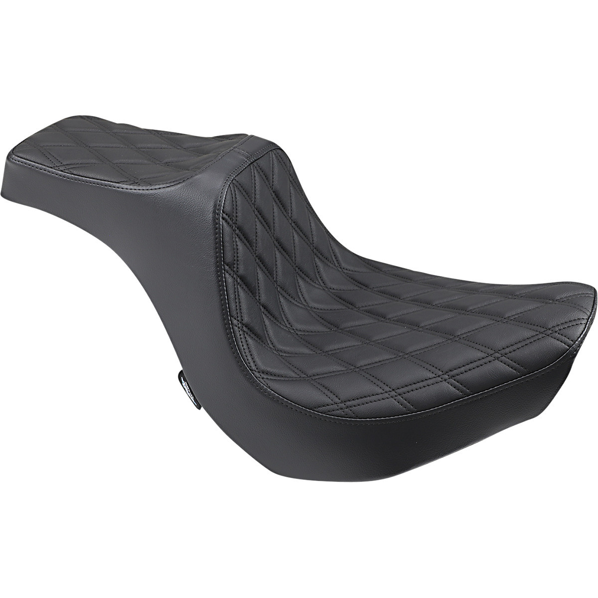 Drag Specialties Seats - Predator III Seat - Double Diamond - Black Stitching - FXBR/S '18-'20