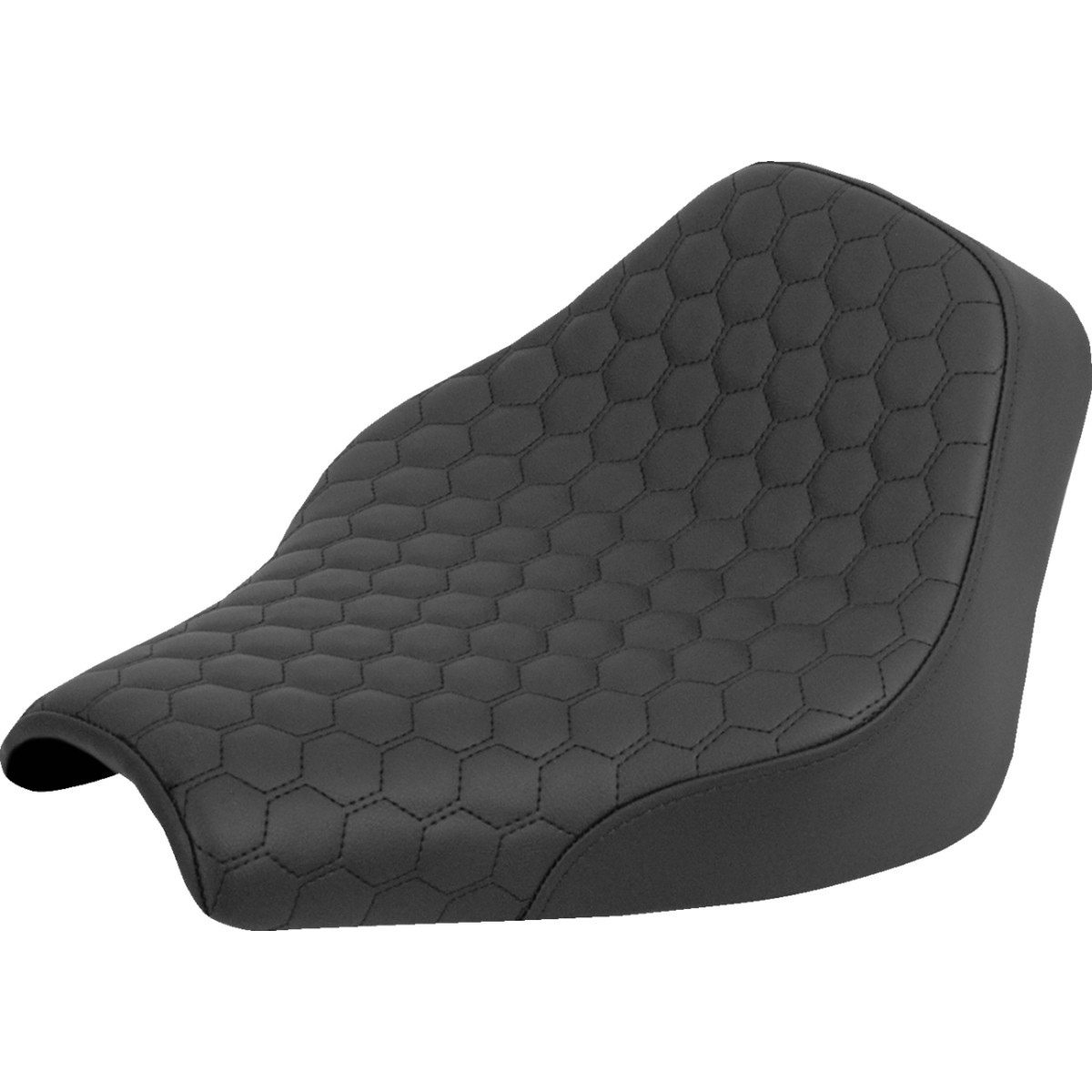 Saddlemen #818-30-003 - Renegade™ Solo Seat - Honeycomb - Black Stitch - FXST/FXBB '18-'25