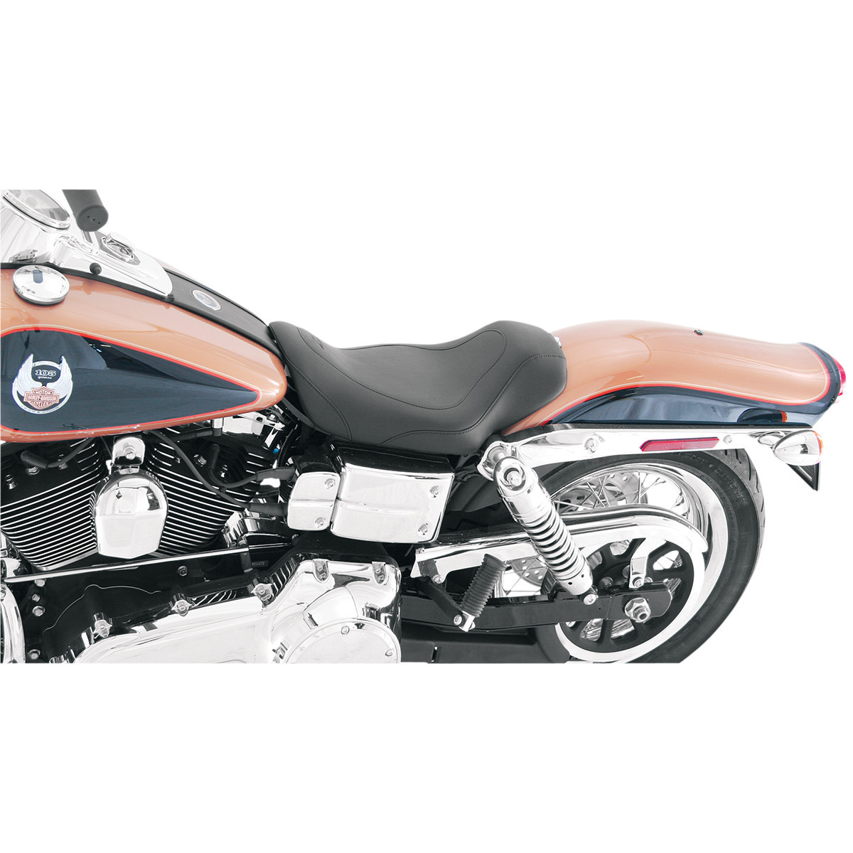 Mustang #76580 - Tripper™ Solo Seat - Tuck and Roll - Dyna