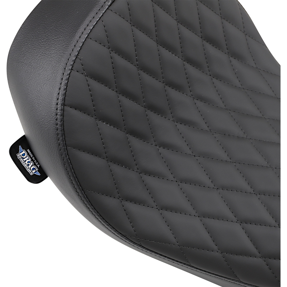 Drag Specialties Seats - Low Solo Seat - Diamond Stitch - FXD/FLD '06-'17