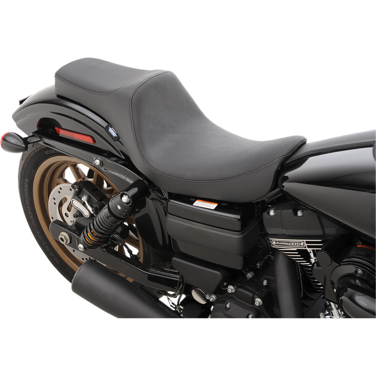 Drag Specialties Seats - Predator III Seat - Smooth - Black - FXD/FLD '06-'17