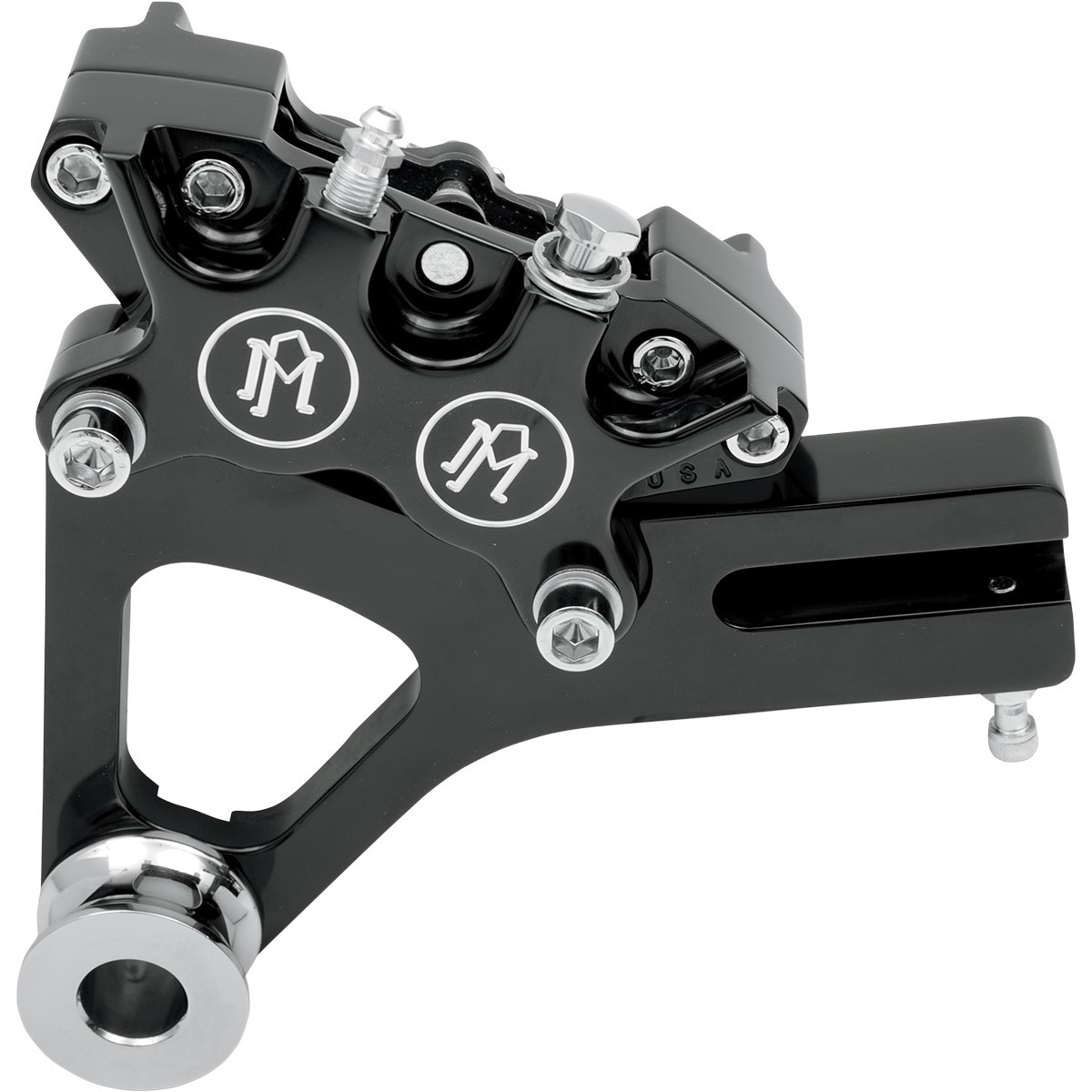 Performance Machine (PM) #1259-0052-BM - 4-Piston Caliper - Rear - Contrast Cut™ - 08-17 FXD
