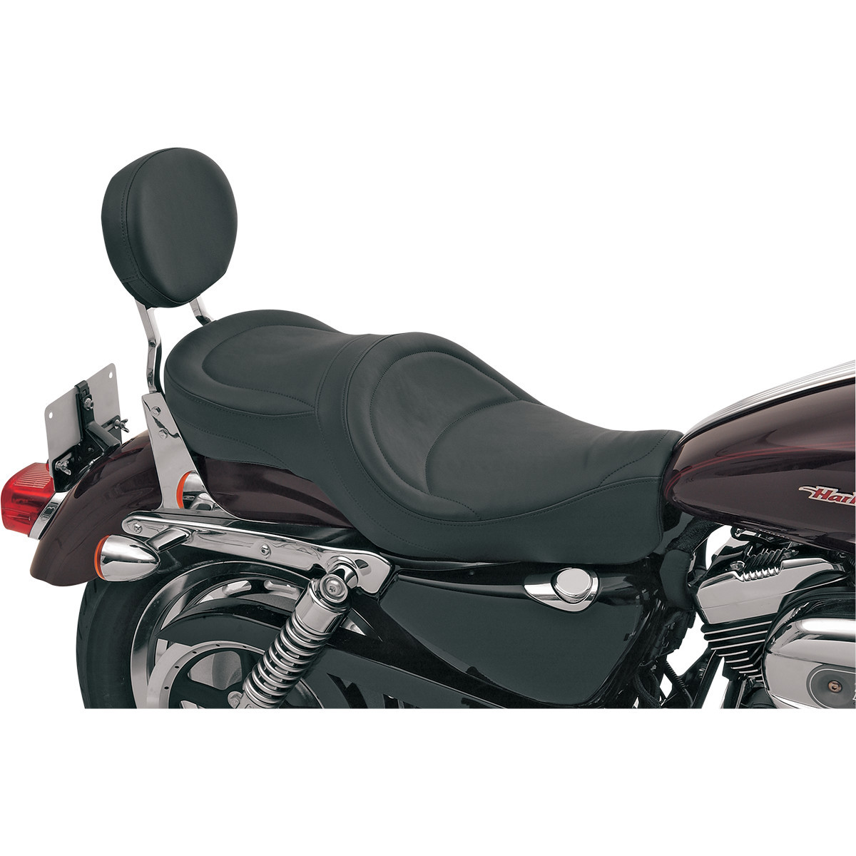 Drag Specialties Seats - Low-Profile Touring Seat - Wide - Mild Stitched - XL '04-'22