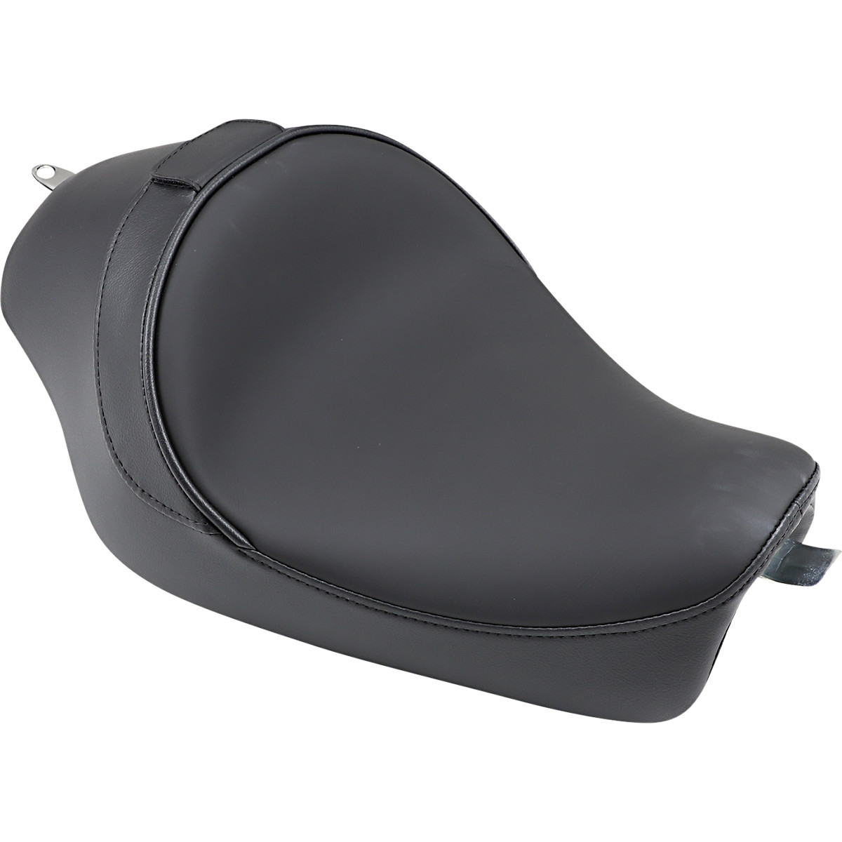 Drag Specialties Seats - Solo Seat - Smooth - Driver Backrest - XL '04-'22