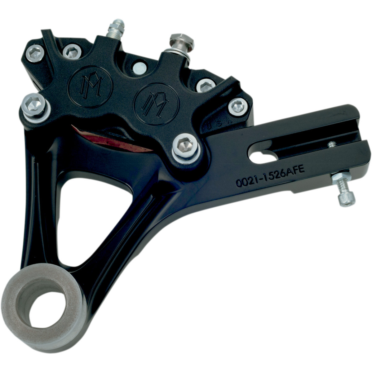 Performance Machine (PM) #1259-0052-SMB - 4-Piston Caliper - Rear - Black Ops™ - 08-17 FXD