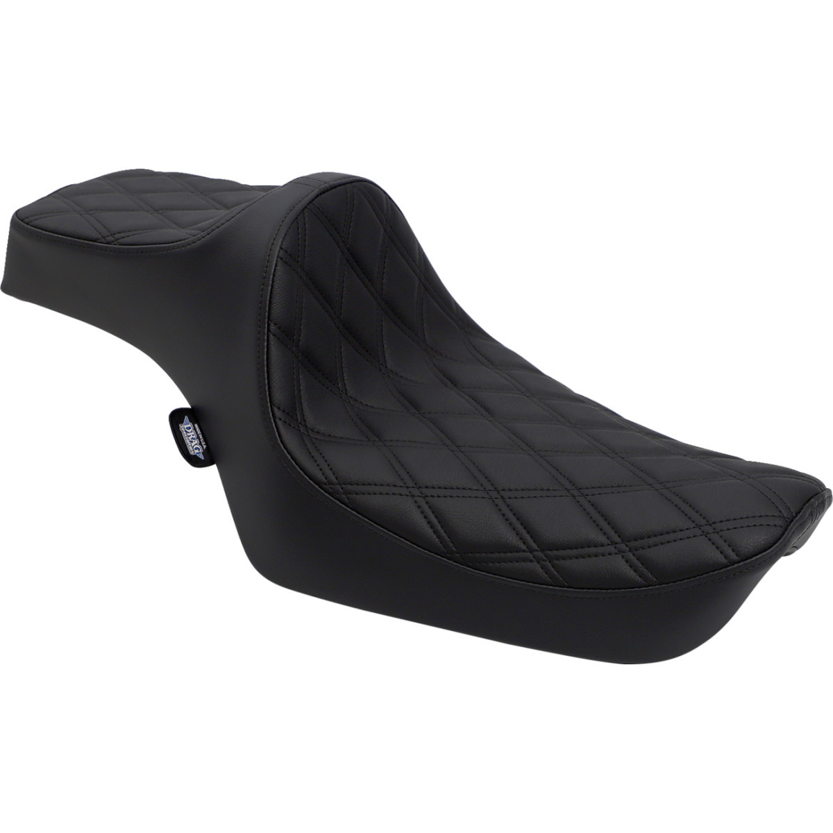 Drag Specialties Seats - Predator III Seat - Double Diamond - Black Stitching - XL '82-'03
