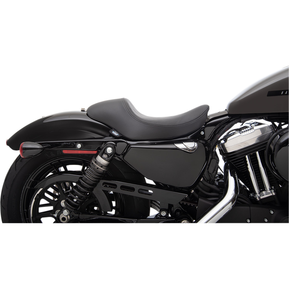 Drag Specialties Seats - 3/4 Solo Seat - Black - Smooth - XL '04-'22