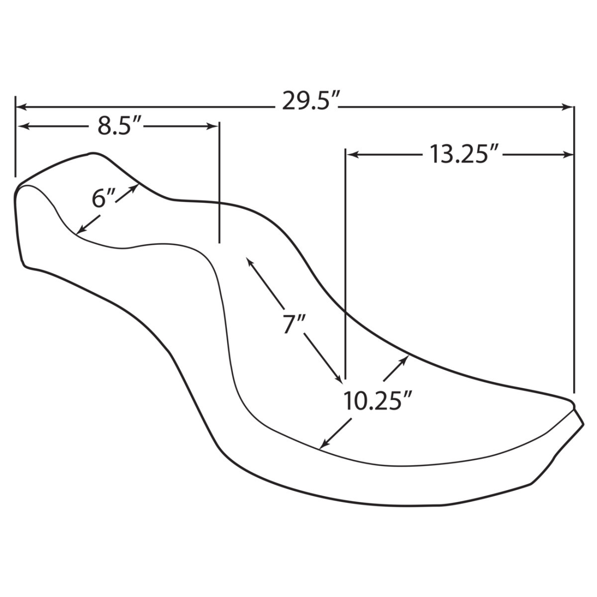 Drag Specialties Seats - Mini King/Queen Seat - FX/FL '58-'84