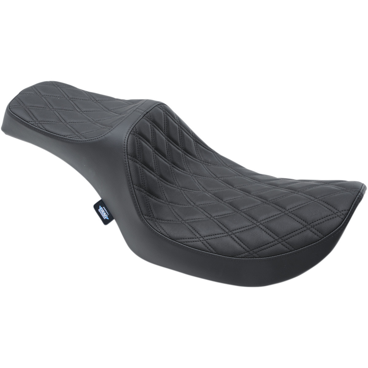 Drag Specialties Seats - Predator III Seat - Double Diamond - Black Stitching - FXR '82-'00