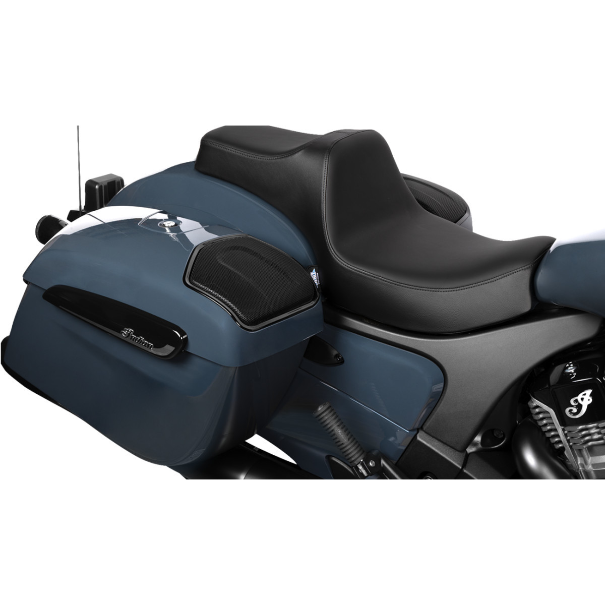 Drag Specialties Seats - Predator III 2-Up Seat - Vinyl/Solar Leather - Smooth - Chieftain '25/Challenger '20-'25