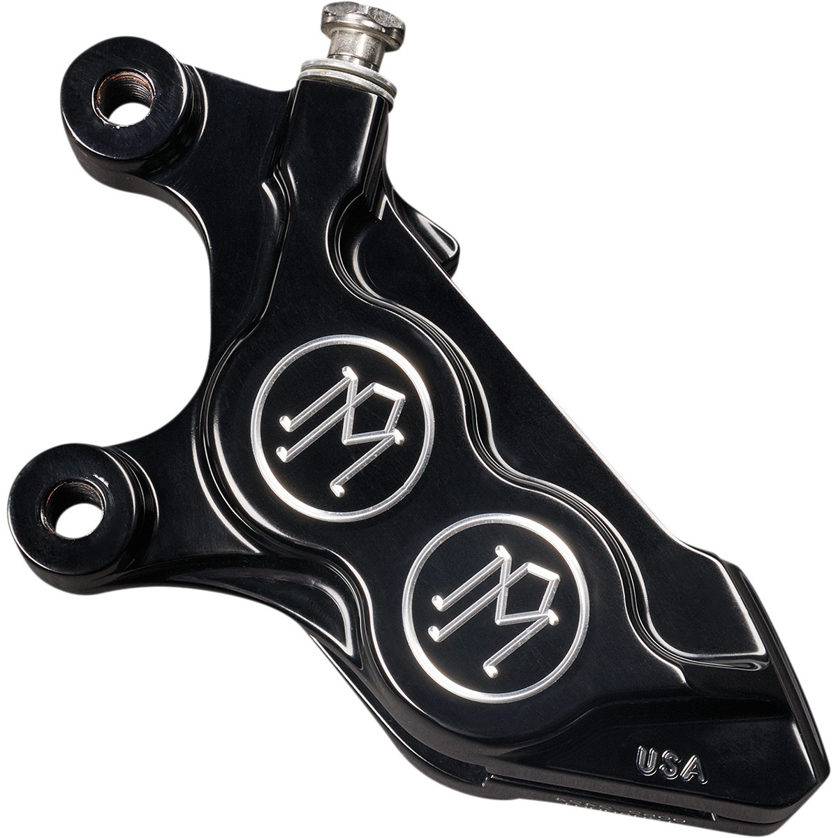 Performance Machine (PM) #0052-2425-BM - 4-Piston Caliper - Contrast Cut - Left Front