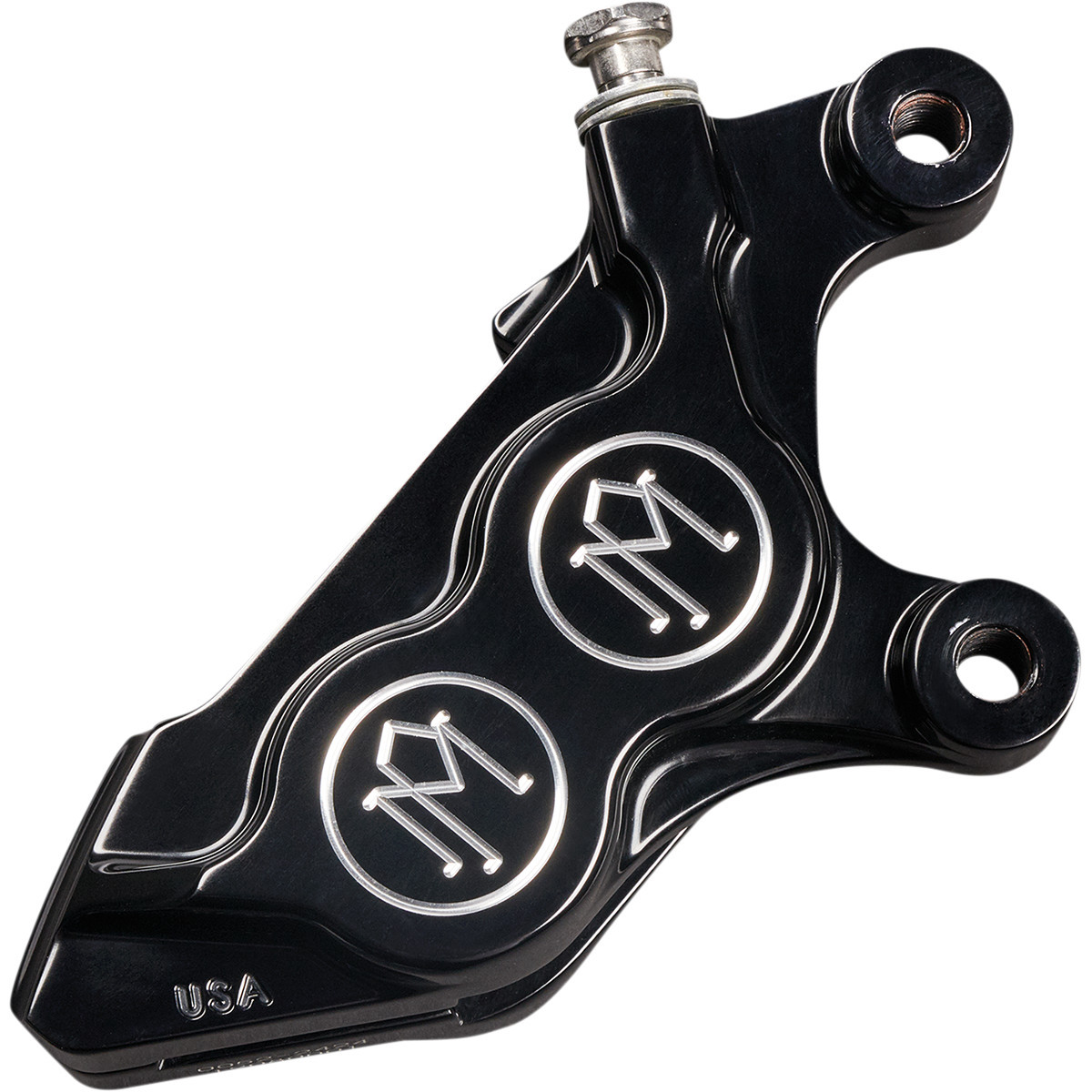 Performance Machine (PM) #0052-2424-BM - 4-Piston Caliper - Contrast Cut - Right Front