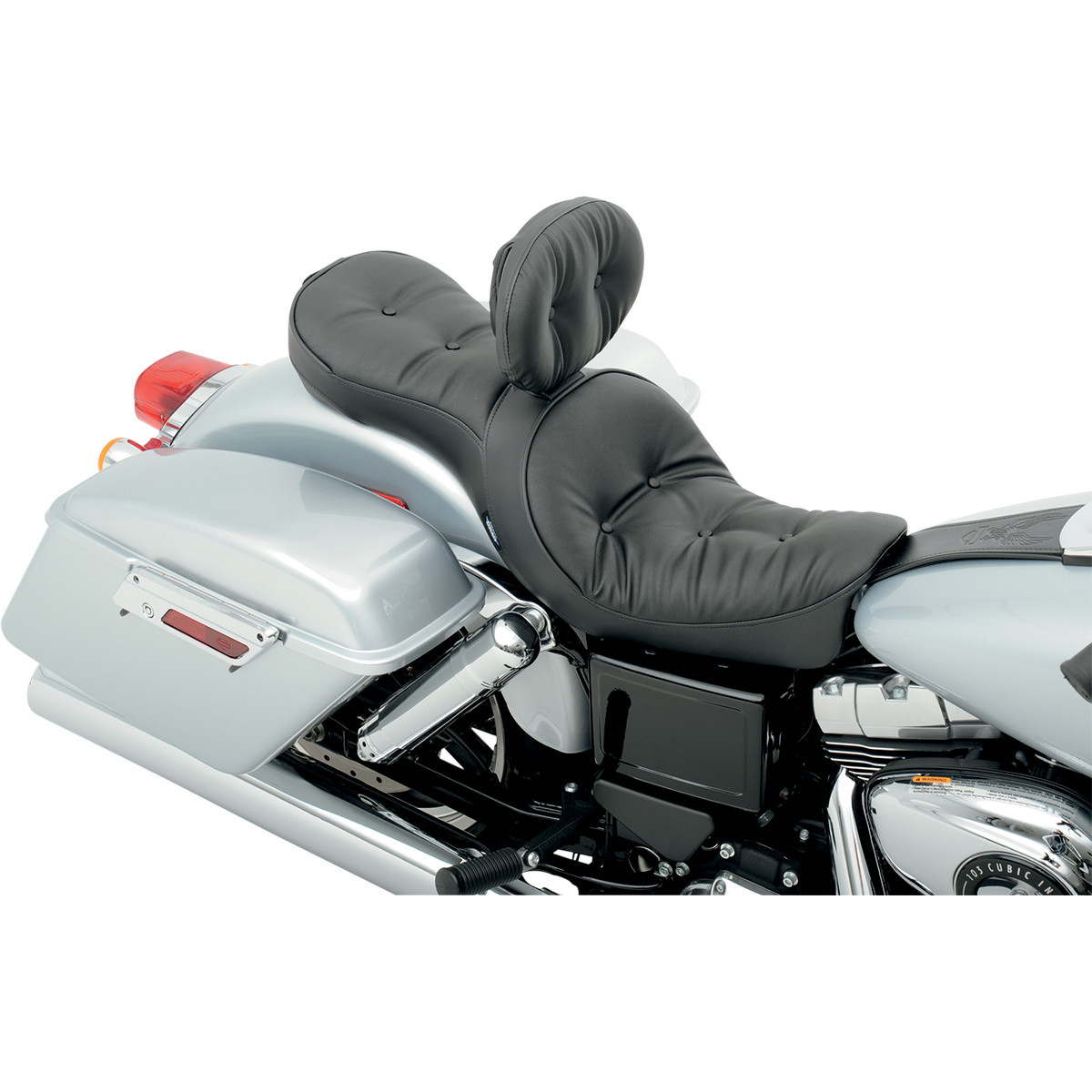 Drag Specialties Seats - EZ Glide II Backrest - Large - Vinyl - Pillow