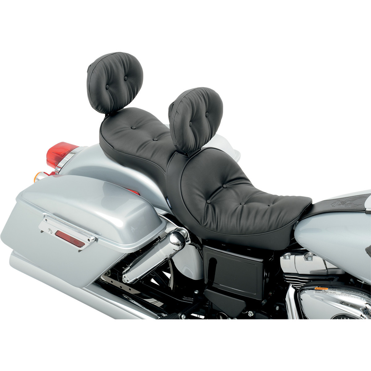 Drag Specialties Seats - EZ Glide II Backrest - Large - Vinyl - Pillow