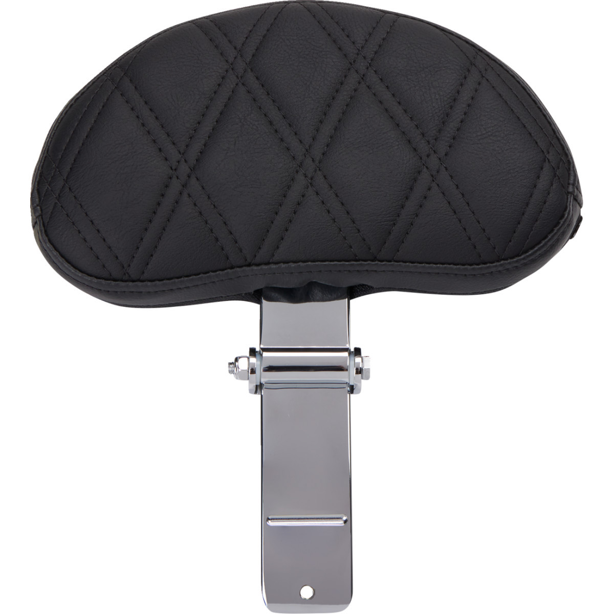 Drag Specialties Seats - EZ Glide II Backrest - Small - Vinyl - Double Diamond Black Stitch