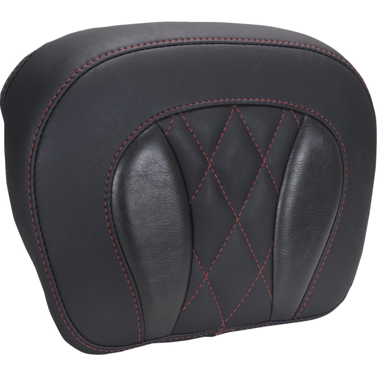 Mustang #88440DC - Chopped Tour-Pak® Pad - Dark Cherry Stitching - FLH/FLT '23-'25