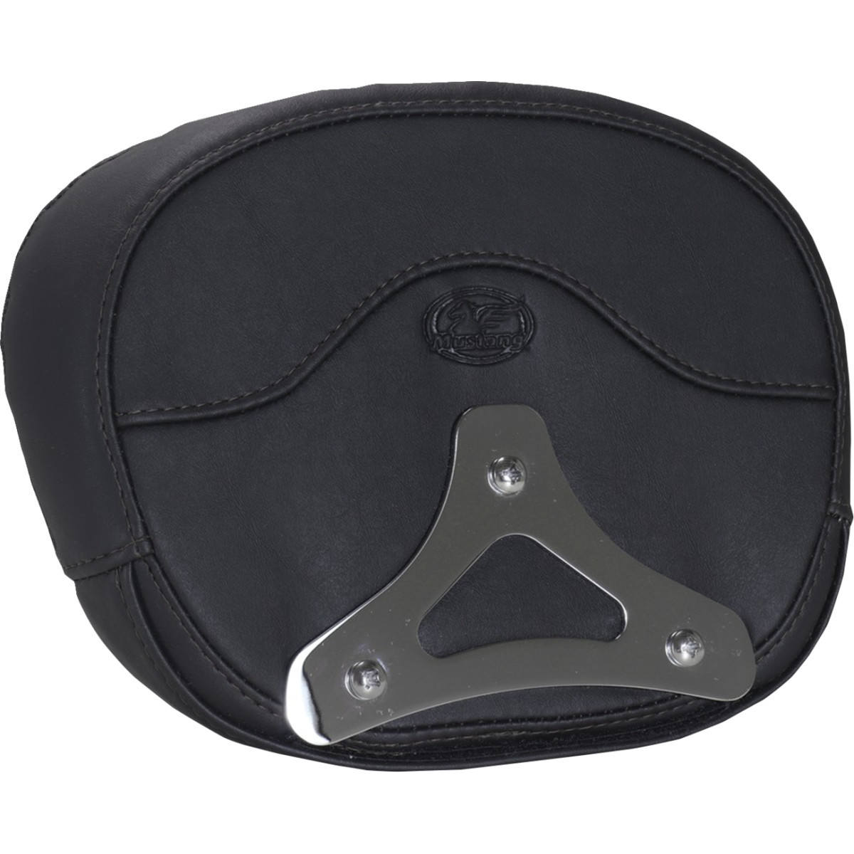Mustang #88450 - Deluxe Sissy Bar Pad - Diamond - Black Stitch - FLT/FLH '23-'25